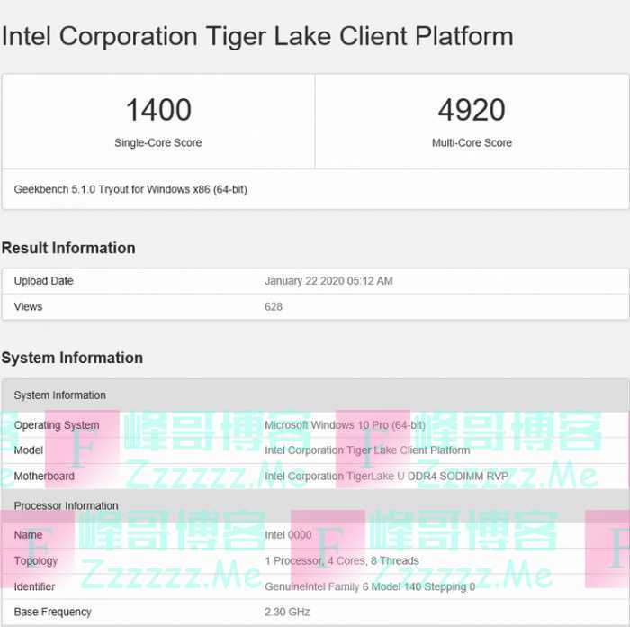 AMD颜面扫地！英特尔Tiger Lake处理器跑分曝光，单核性能干掉3950X