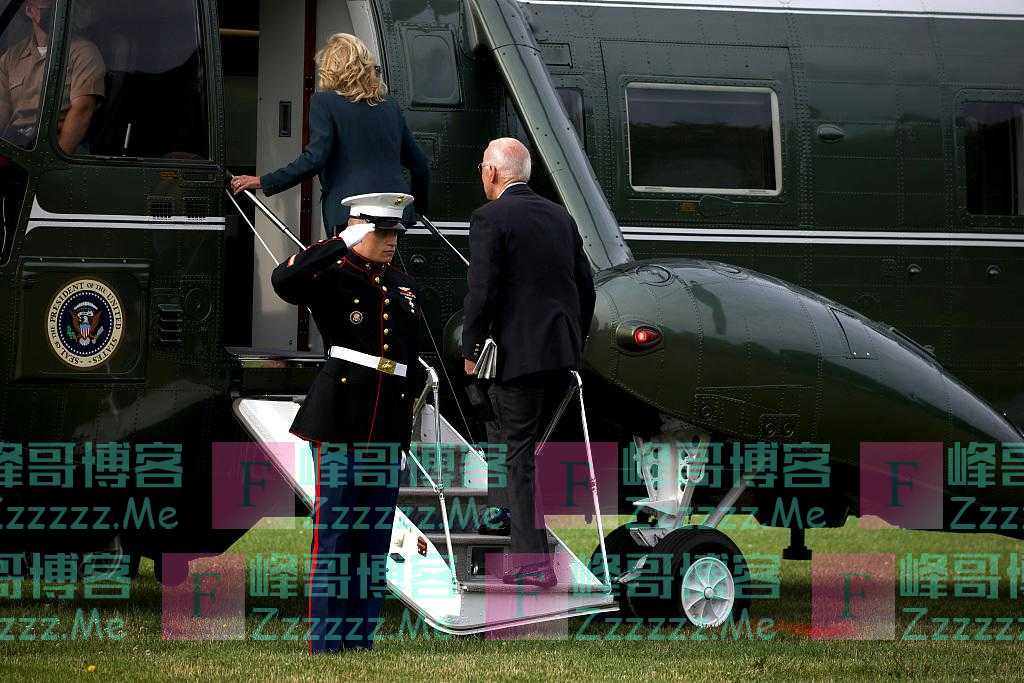 美总统拜登偕夫人离开白宫 启程前往英国参加G7峰会