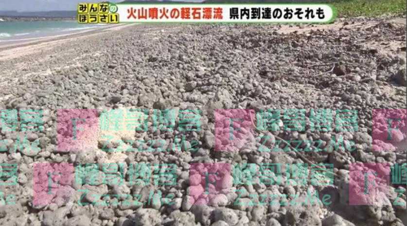日本多处海岸出现大量浮石 外界担忧影响核电站正常运行