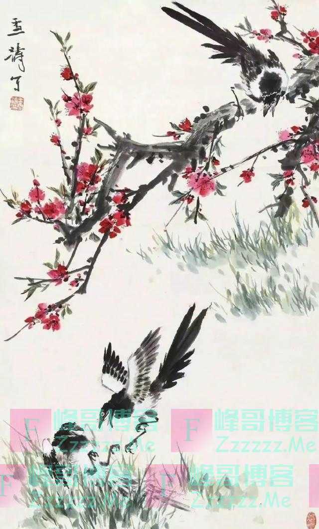 新春将至，喜上眉梢：看王雪涛笔下的喜鹊梅花