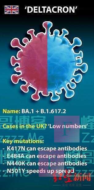 “德尔塔+奥密克戎”超级变种这次真来了！英国发现新冠“混血”毒株