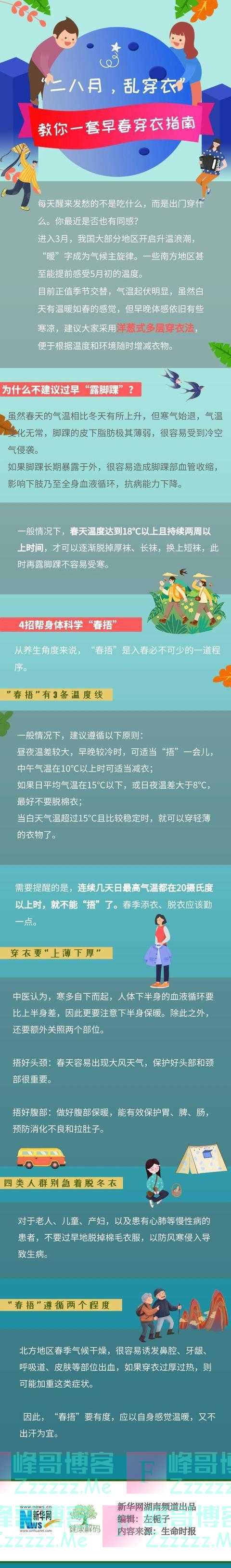 “二八月，乱穿衣”教你一套早春穿衣指南