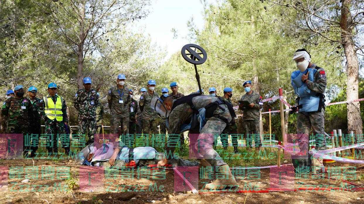 （国际·图文互动）中国赴黎巴嫩维和部队完成联黎部队“天使救援”演习