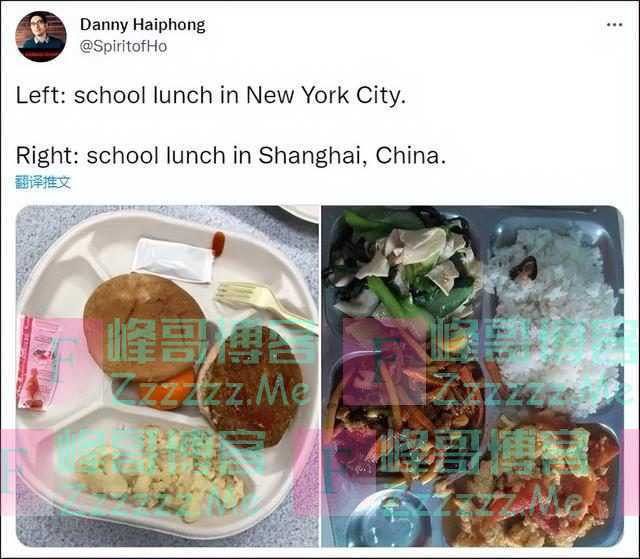 中美学生午餐对比美网友破防了…