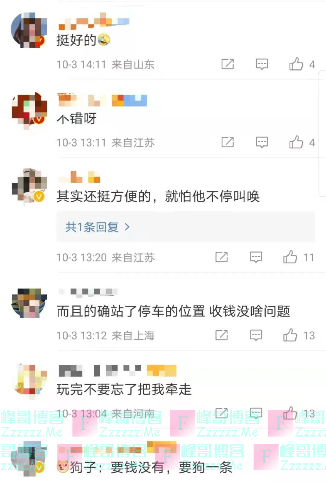 2块钱，把狗子停一下！小狗被禁入公园后，主人为它在门口付了“停狗费”