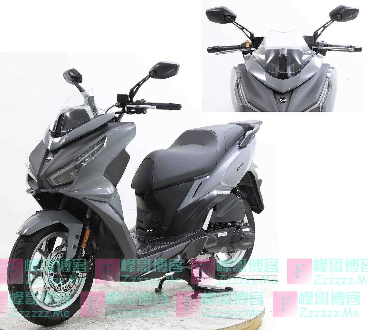 三阳申报新款踏板车，运动外观，平踏空间，14寸大轮配前后ABS