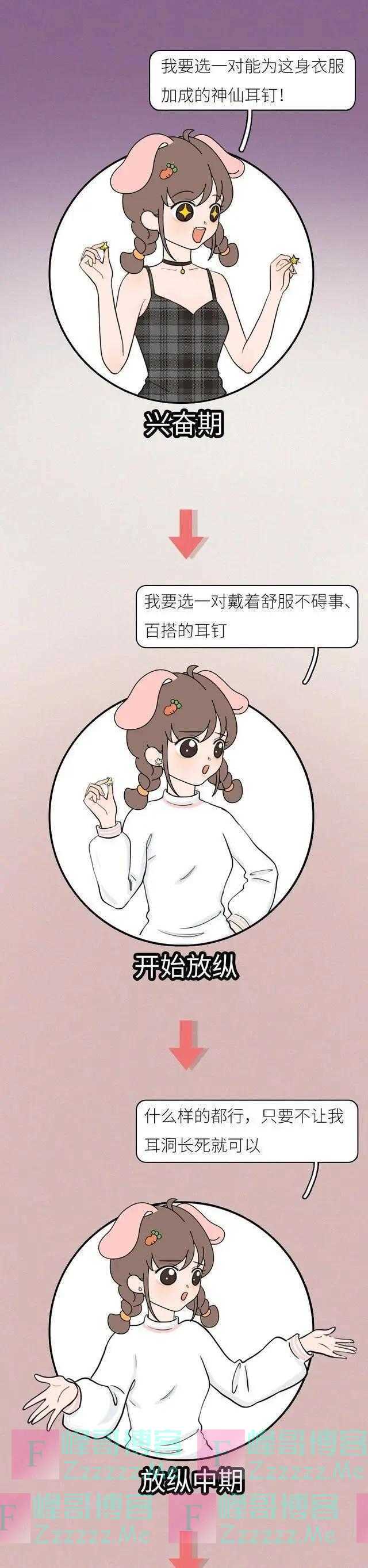 女生“打耳洞”是一种怎样的体验？漫画讲解，你下定决心了吗？