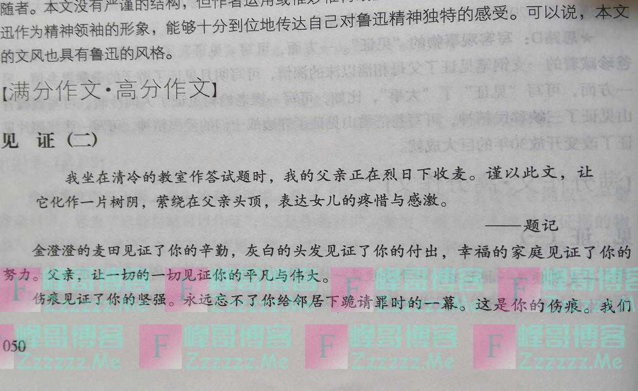 山东满分作文《见证》构思清奇，开头：我是一个史官