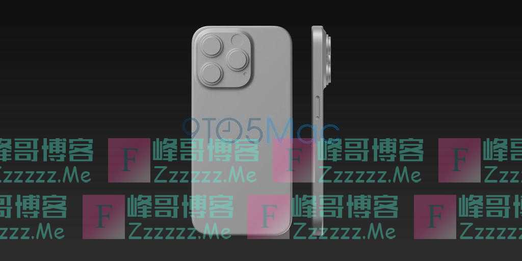 苹果iPhone 15 Pro渲染图曝光：改用USB-C端口、相机更凸起