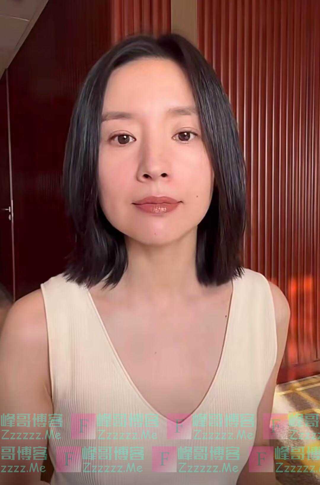 离开了美颜滤镜之后的董洁，原来长这样！