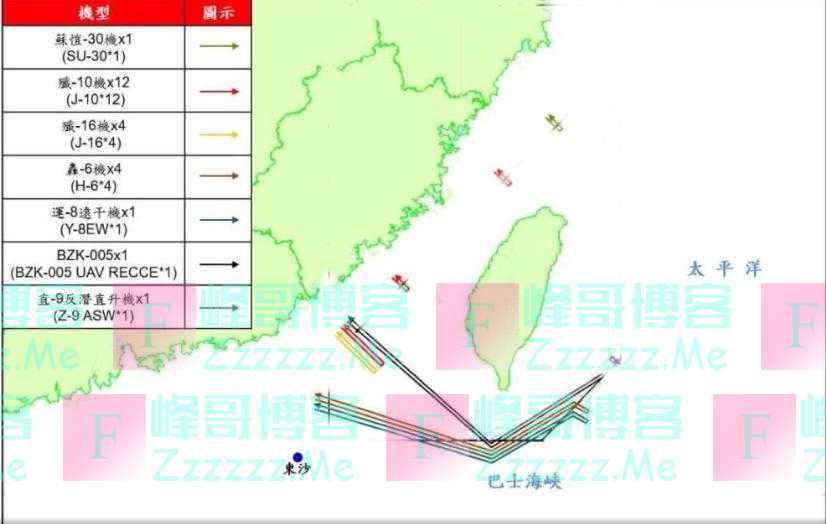 美日澳韩四国军演之际，解放军“半包围”台湾，美军机又来偷窥