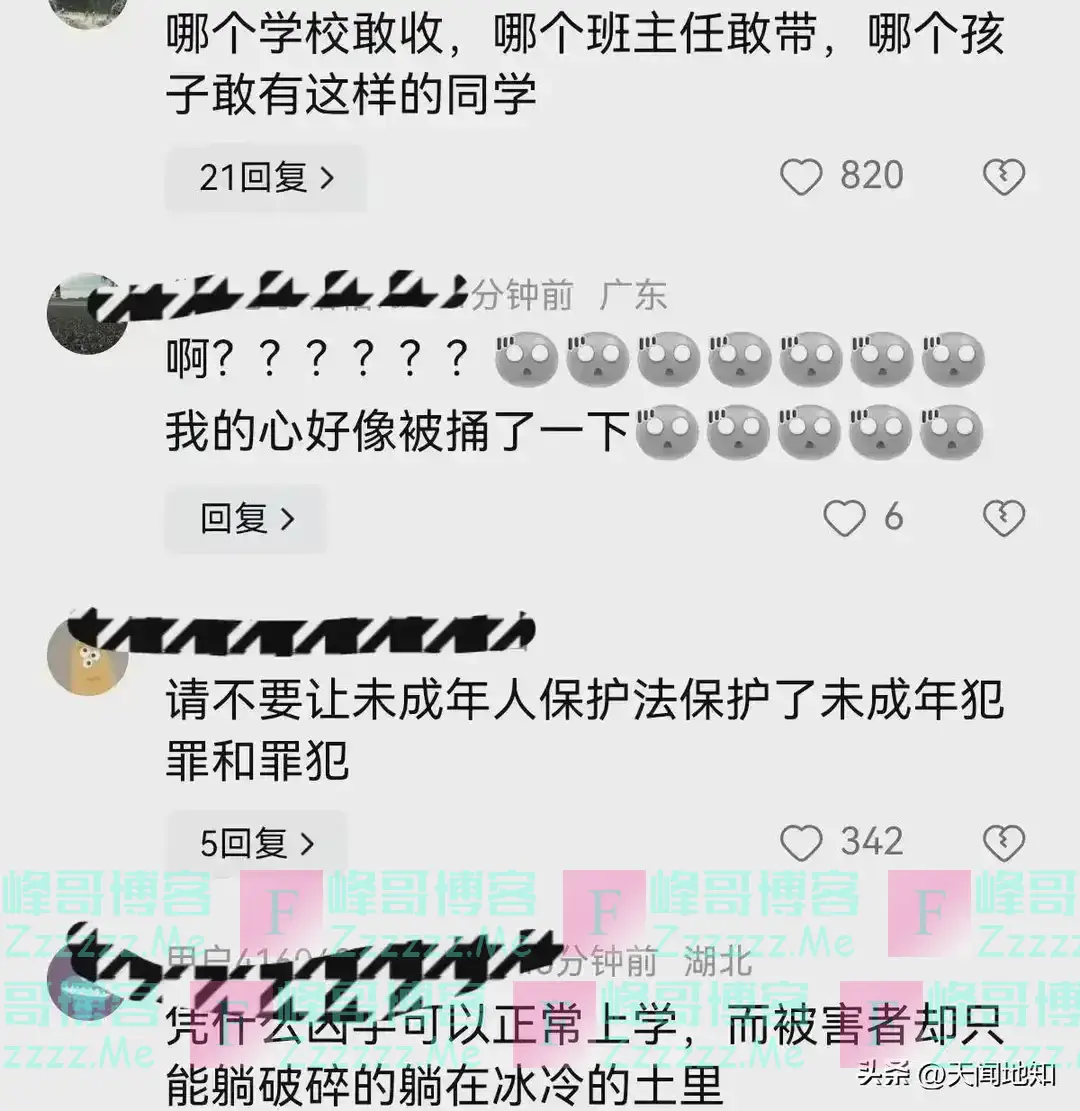 湖北杀害女童的12岁男孩已正常上学，最担心的事发生了