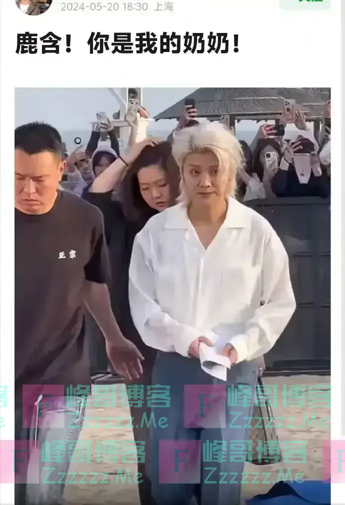 现34岁鹿晗带货引热议,脸肿成“老嫂子”,网友:撞脸65岁刘雪华