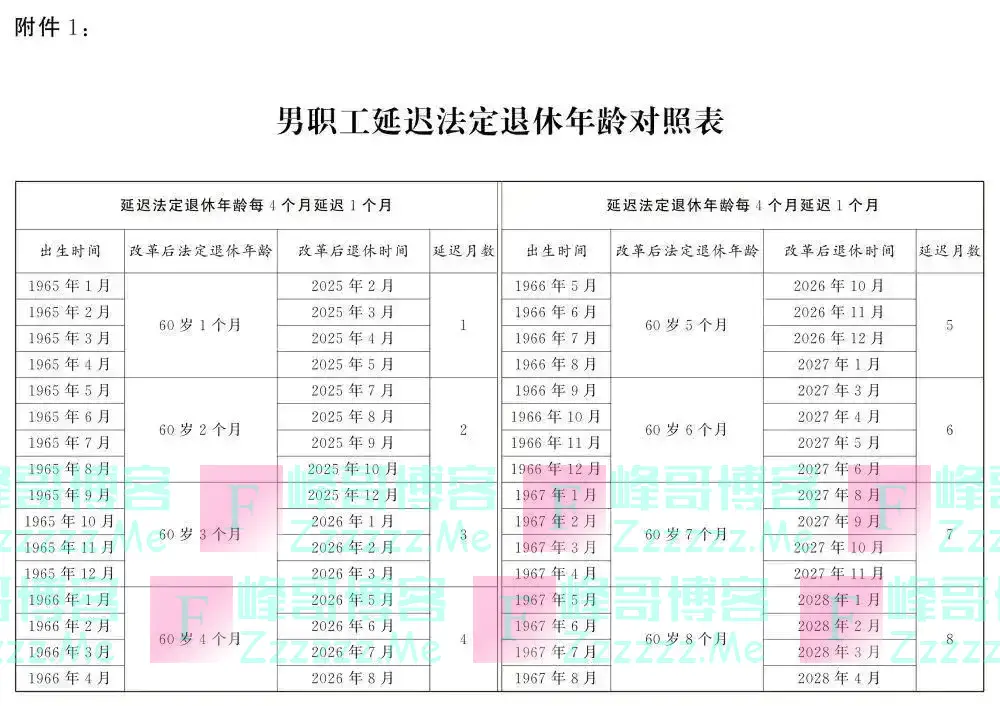 对照速查！延迟法定退休年龄时间表公布