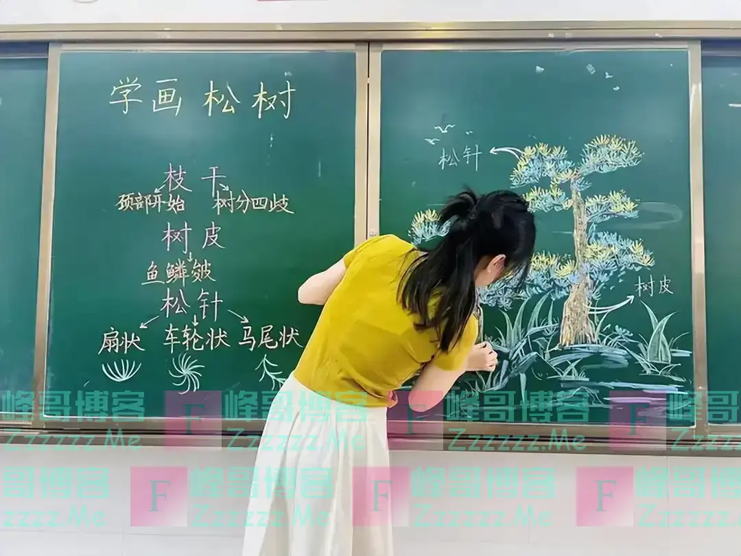 女老师因“板书幼态”,被家长举报后停职,师范生的解释很现实!
