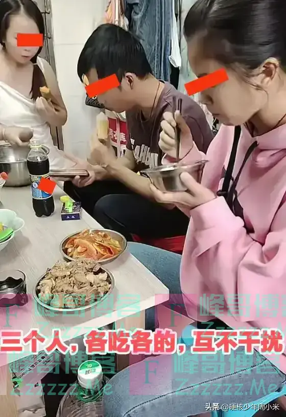 生活不易！广东2女1男合租一单间，晚饭各吃各的：我们都是AA