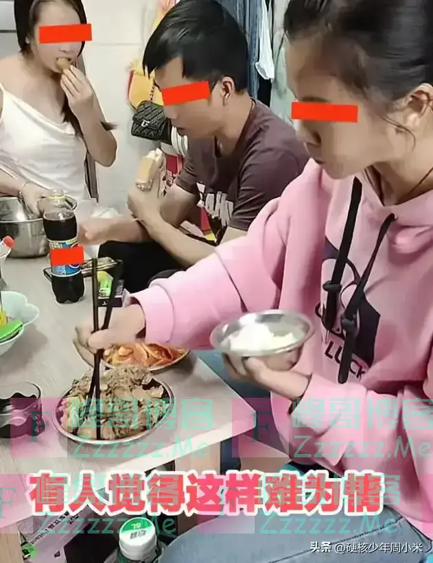 生活不易！广东2女1男合租一单间，晚饭各吃各的：我们都是AA