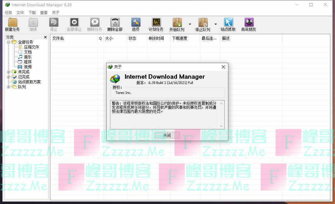 Internet Download Manager V6.39.2.3 IDM下载器中文绿色破解版下载